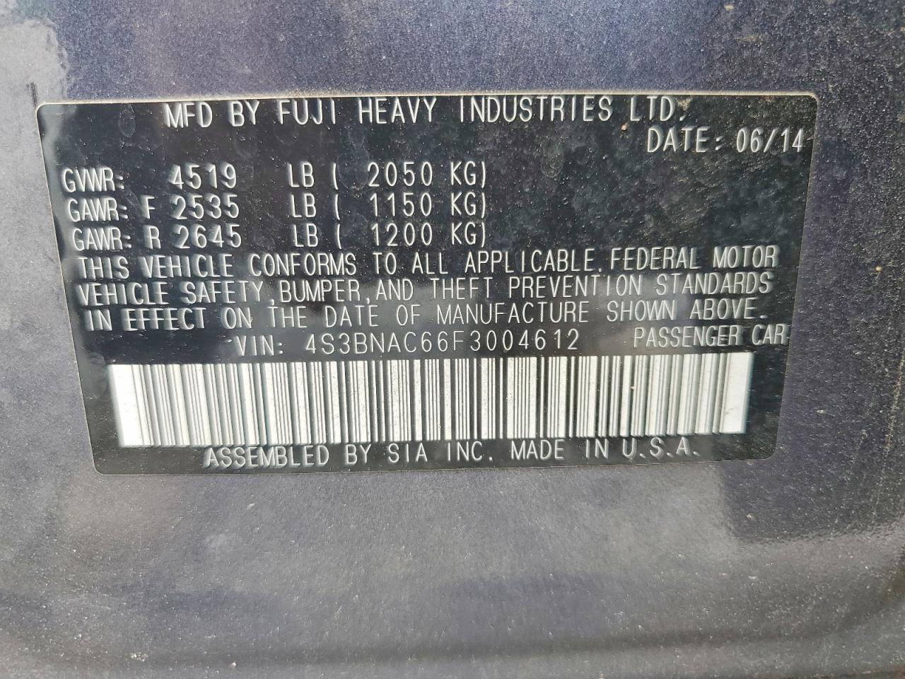 Subaru Legacy 2.5i Premium