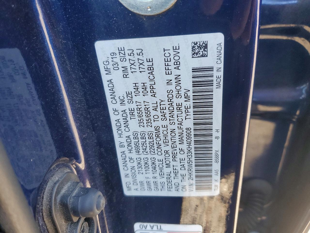 Honda Crv Lx