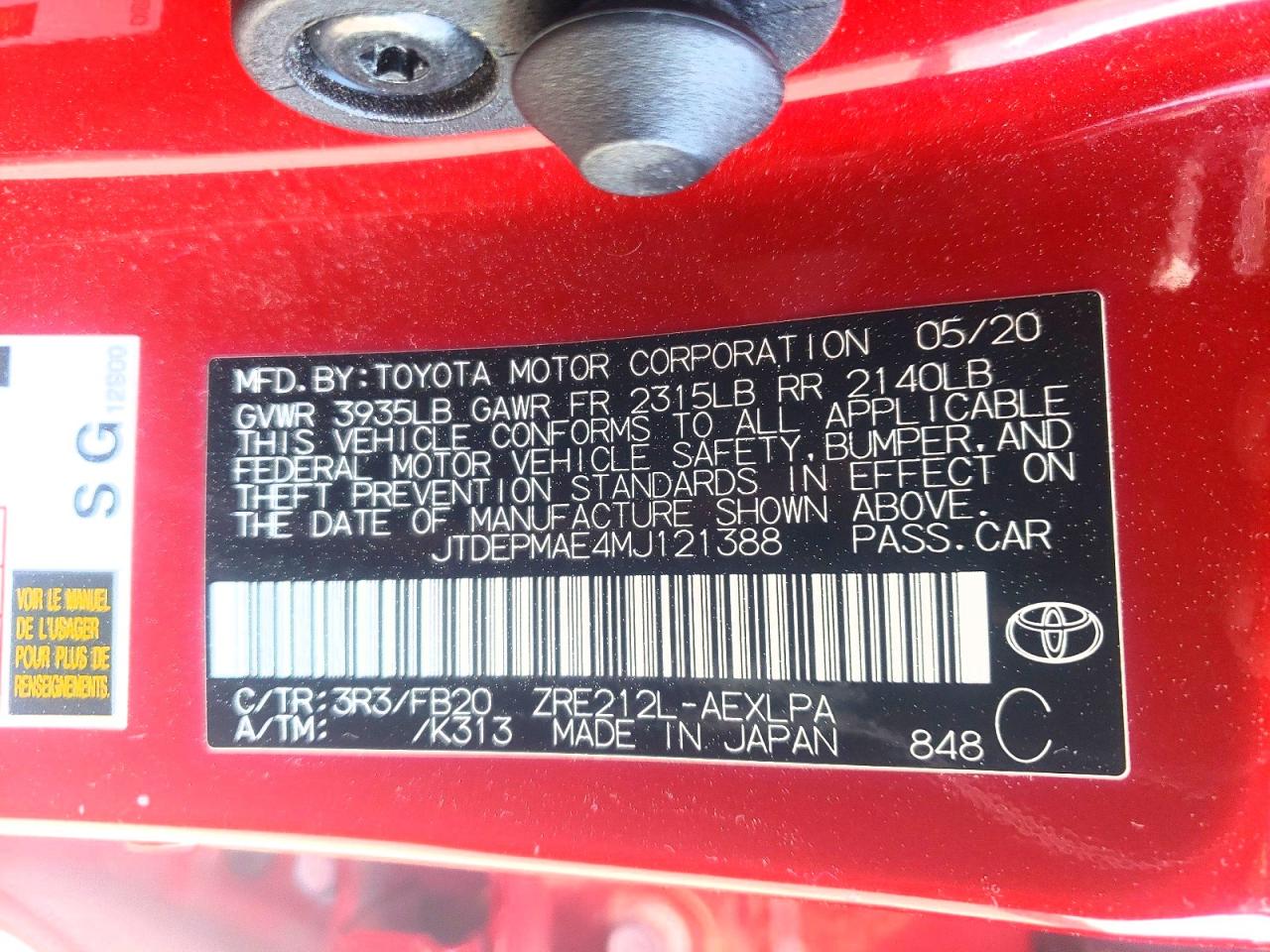 Toyota Corolla Le