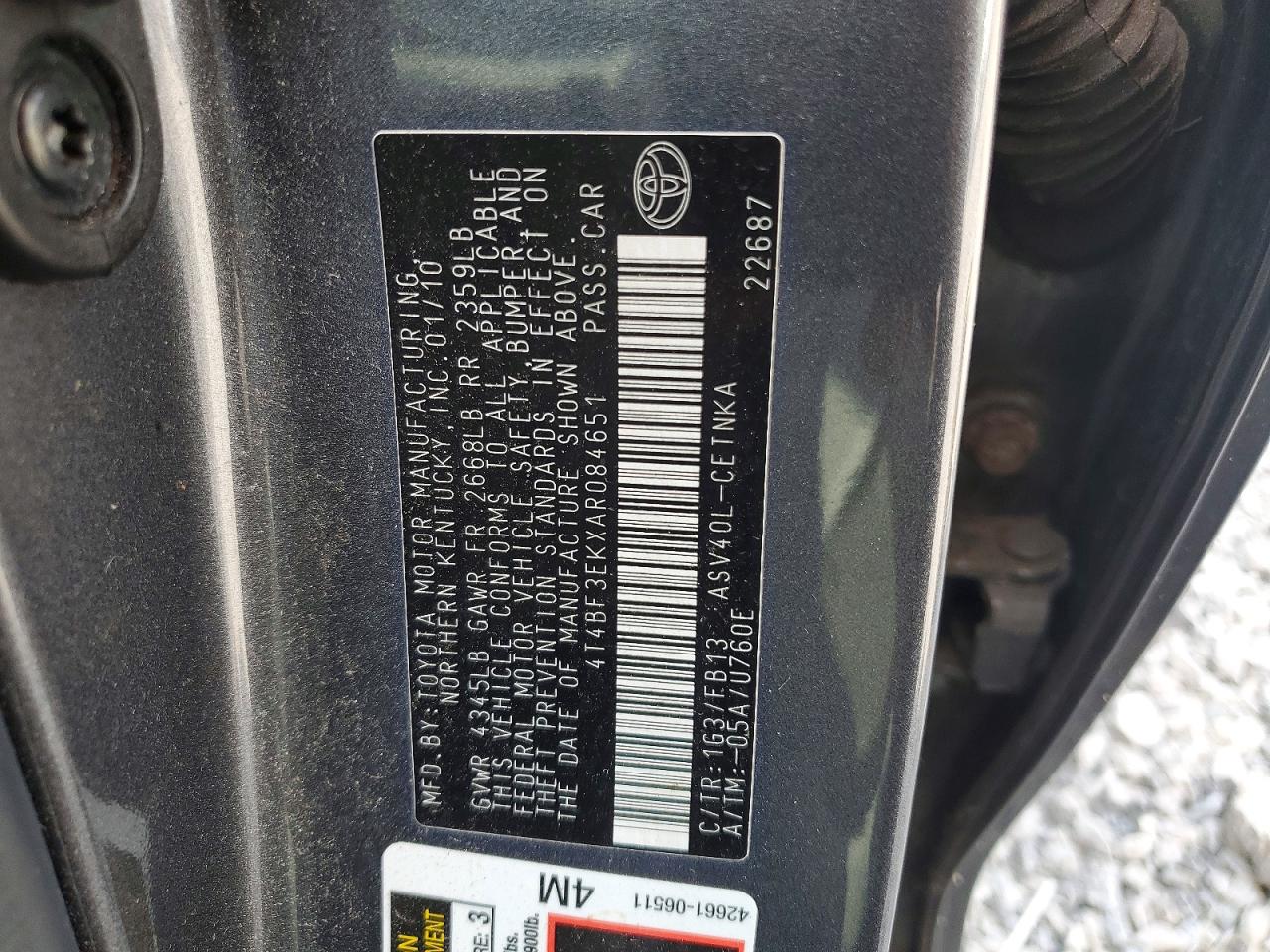 Toyota Camry Le