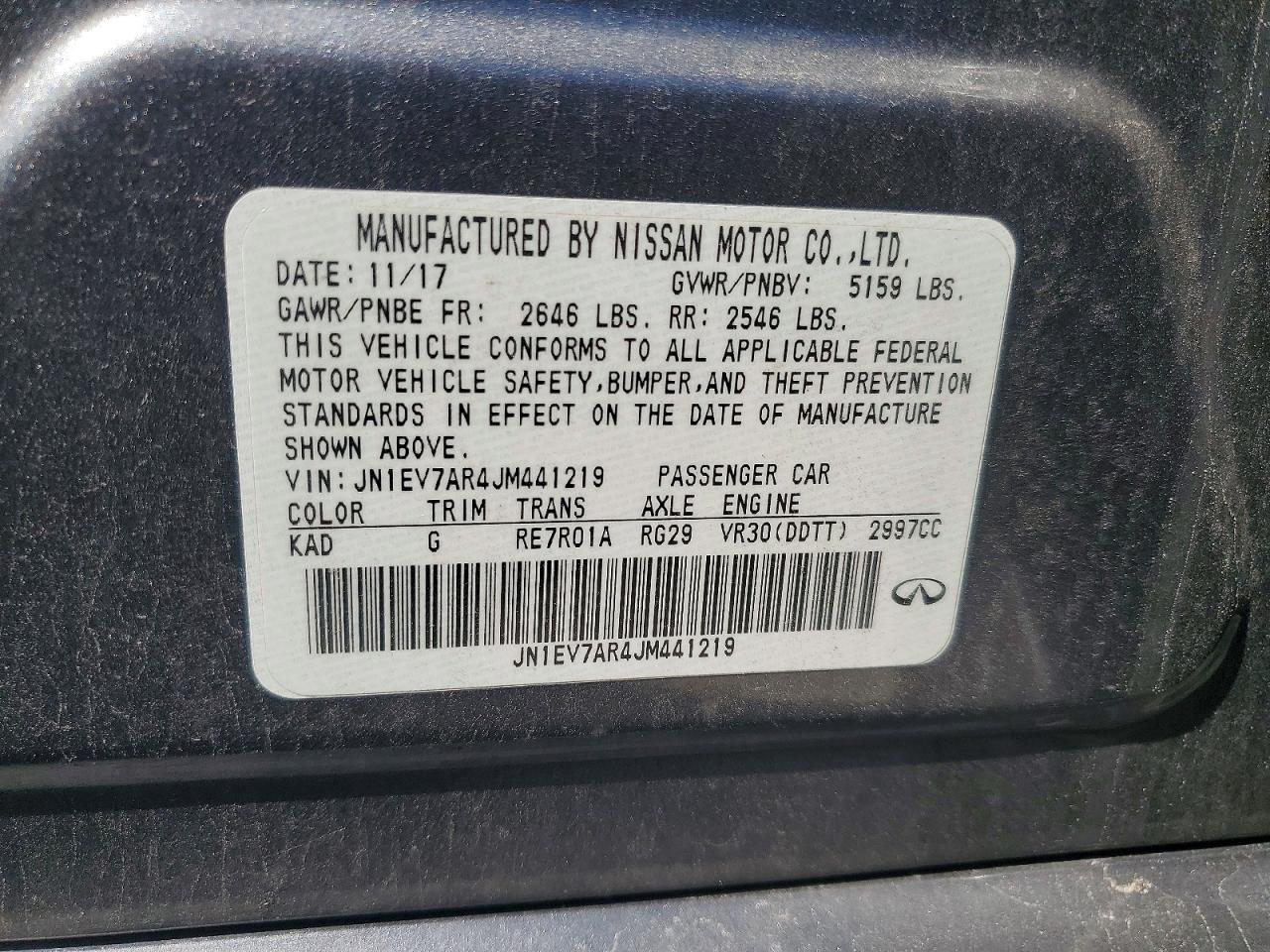 INFINITI Q50 3.0t L 3.0t Luxe