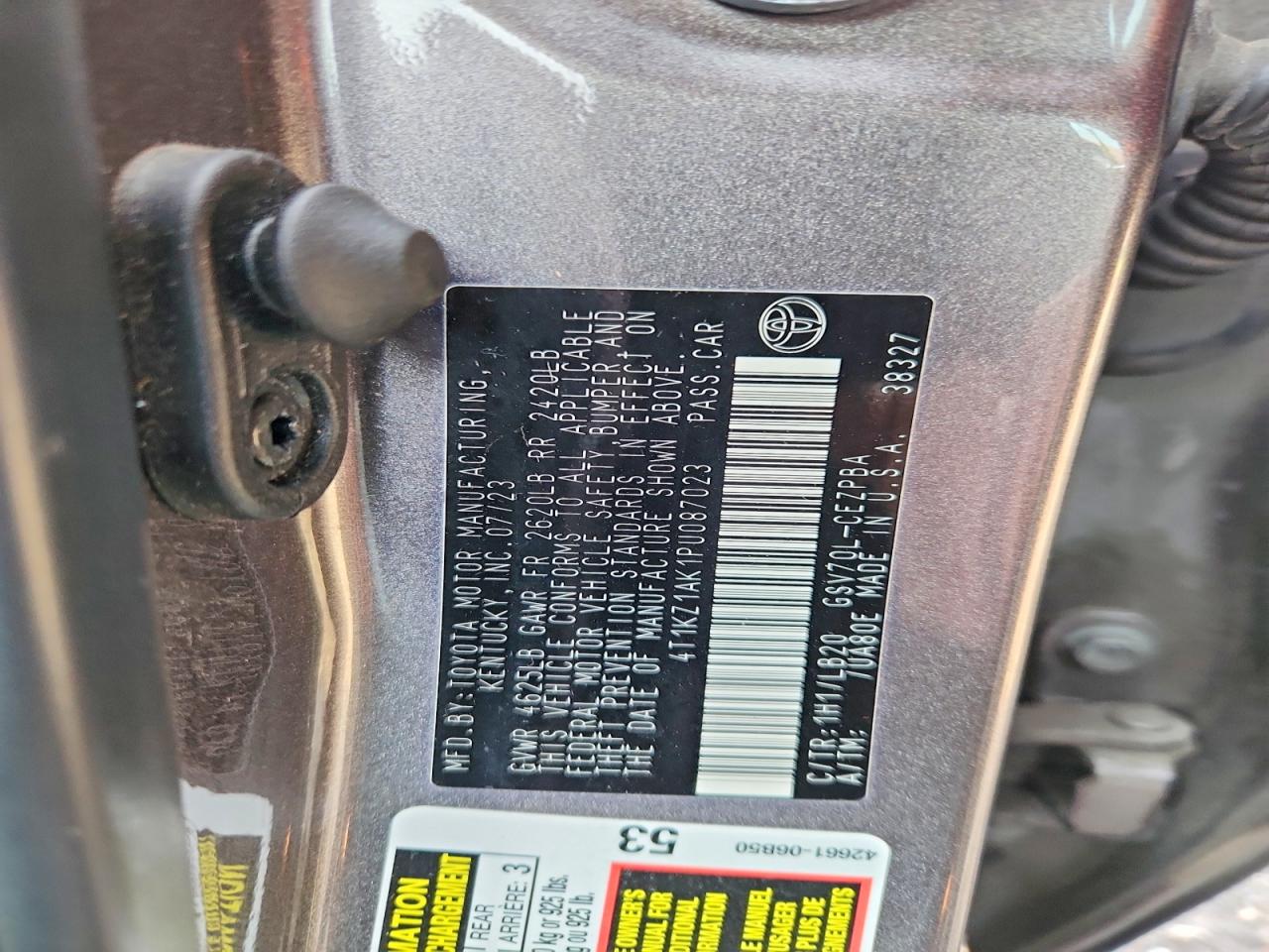 Toyota Camry Xse V6