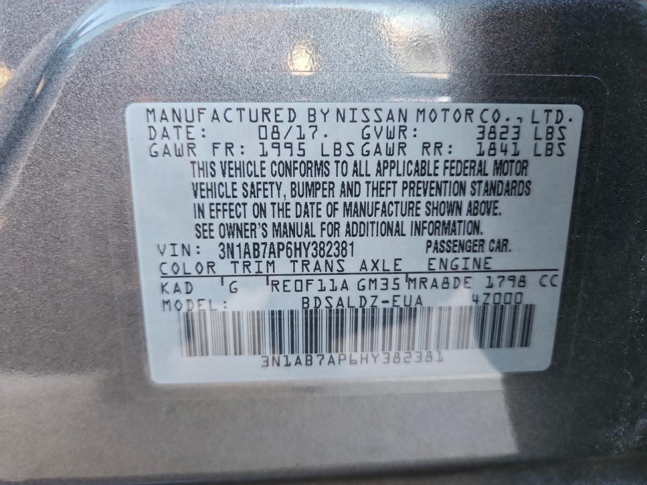 Nissan Sentra Sv