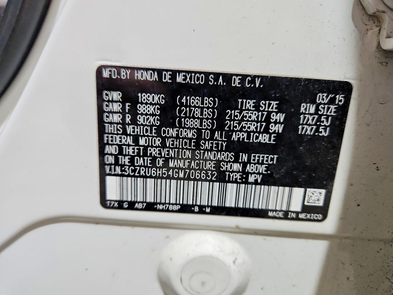 Honda HR-V Ex