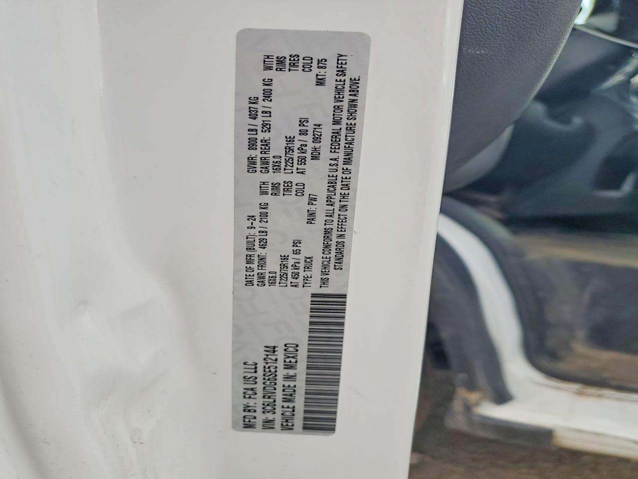 Ram Promaster 1500 High