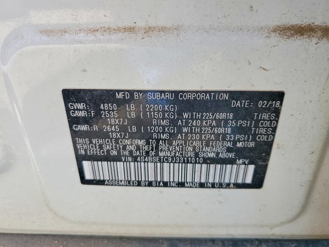 Subaru Outback Touring
