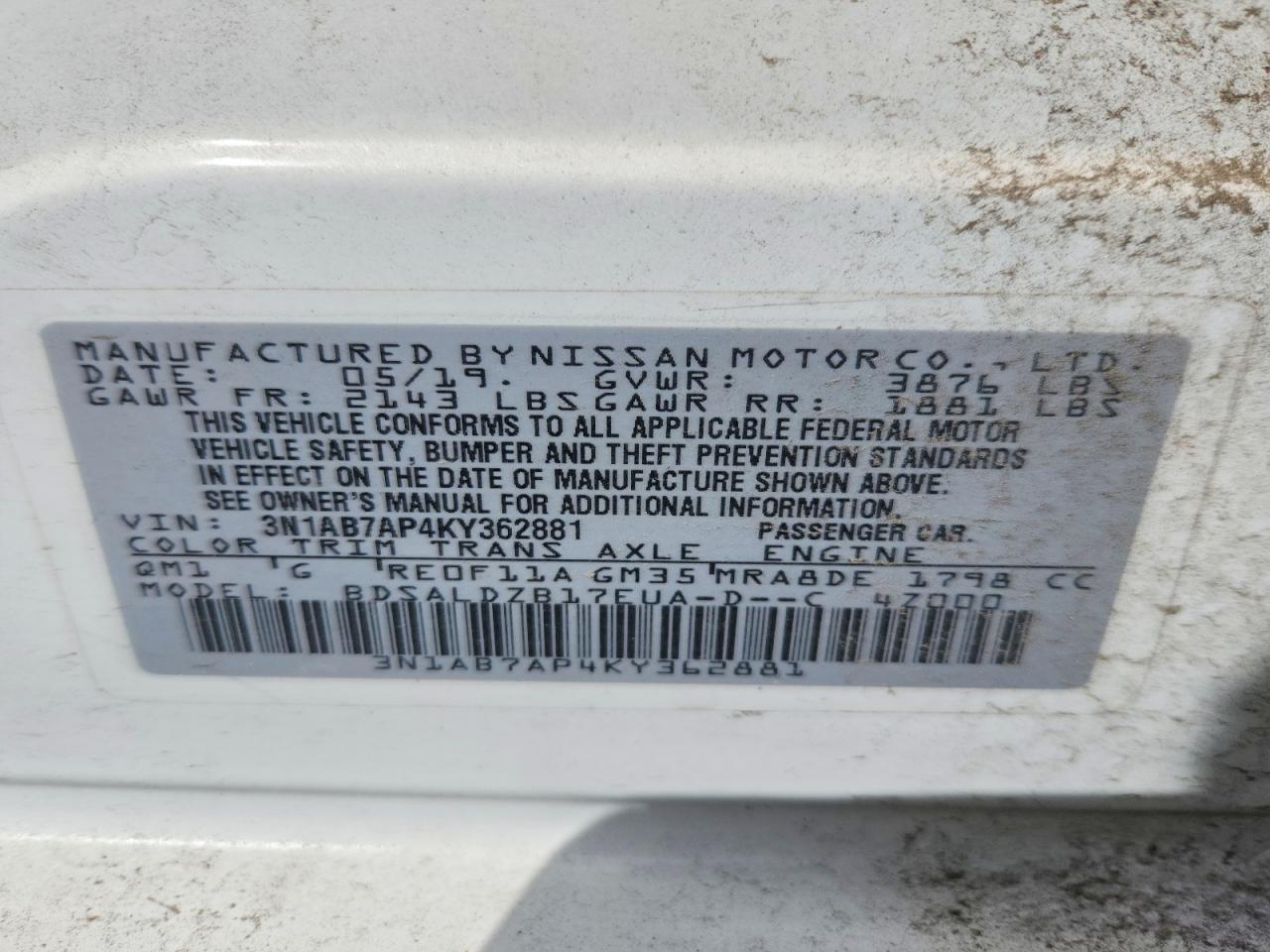 Nissan Sentra Sv