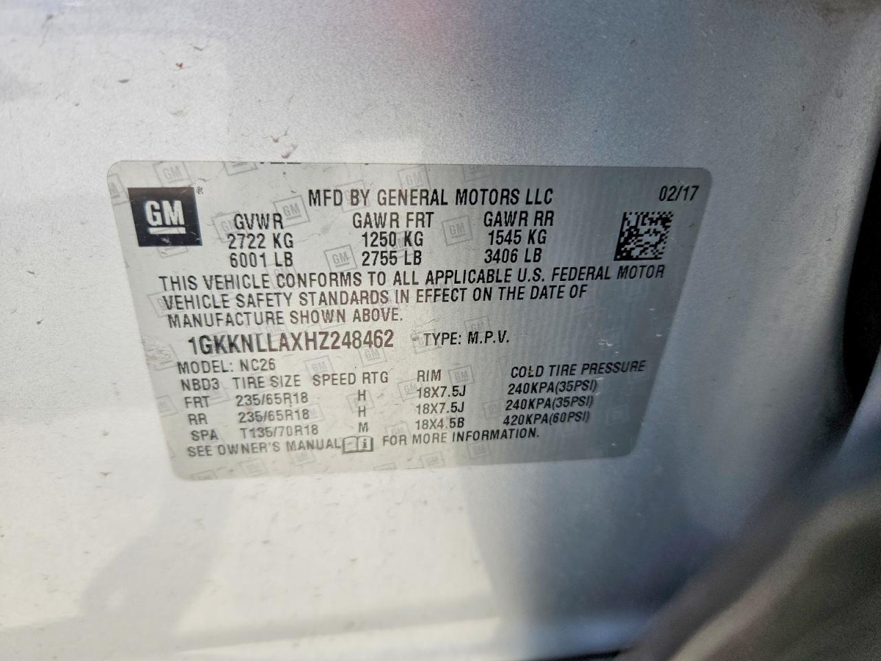 GMC Acadia Sle