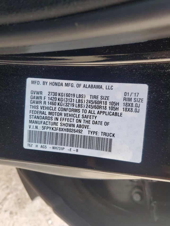 Honda Ridgeline Black Edition