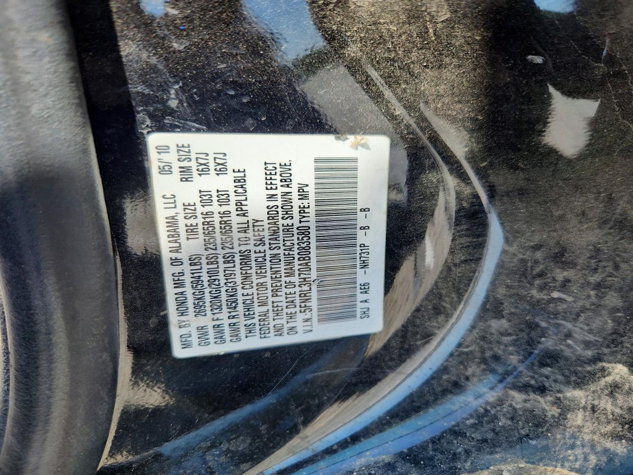Honda Odyssey Exl
