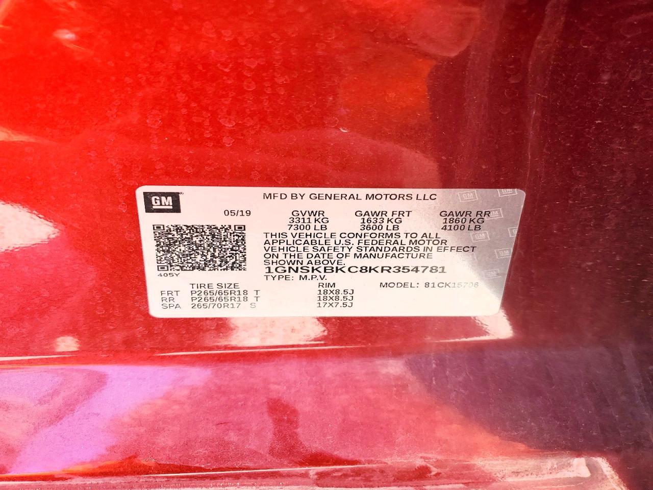 Chevrolet Tahoe K1500 Lt