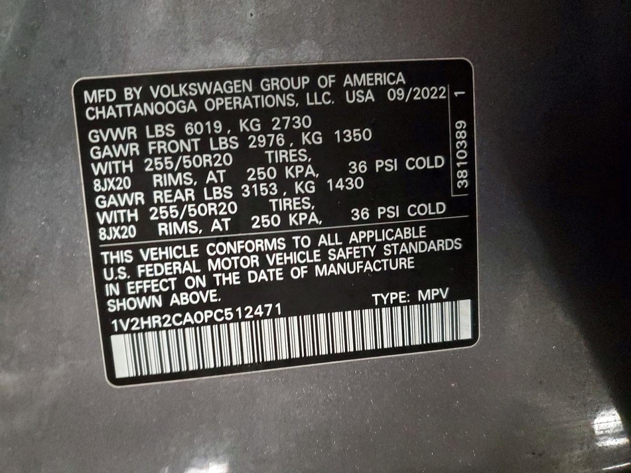 Volkswagen Atlas Se