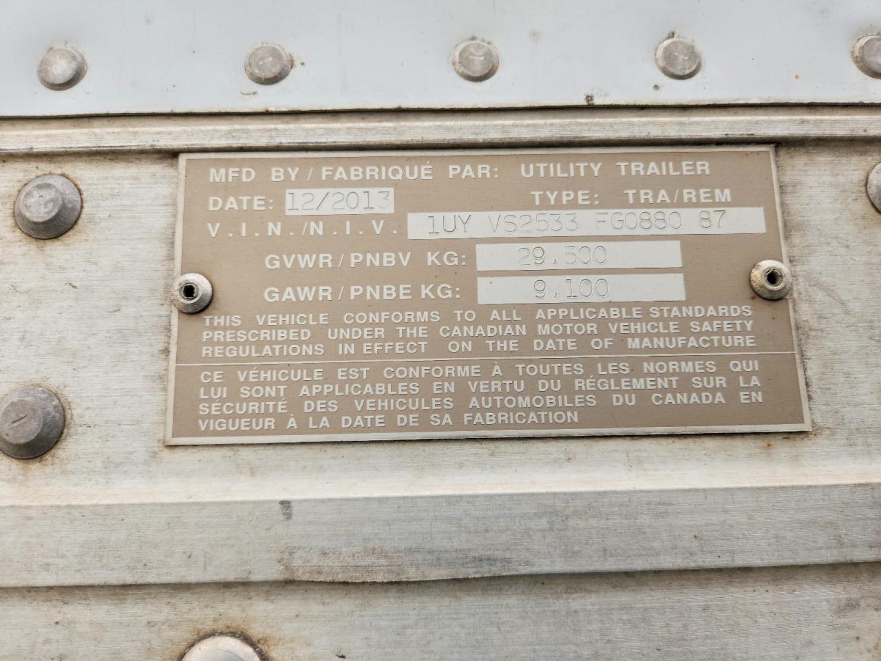 Utility Dry Freight Trailer