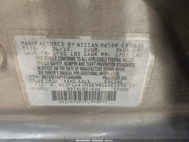 Nissan Versa 1.6 Sv