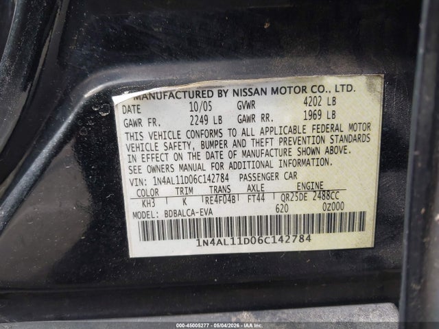 Nissan Altima 2.5 S