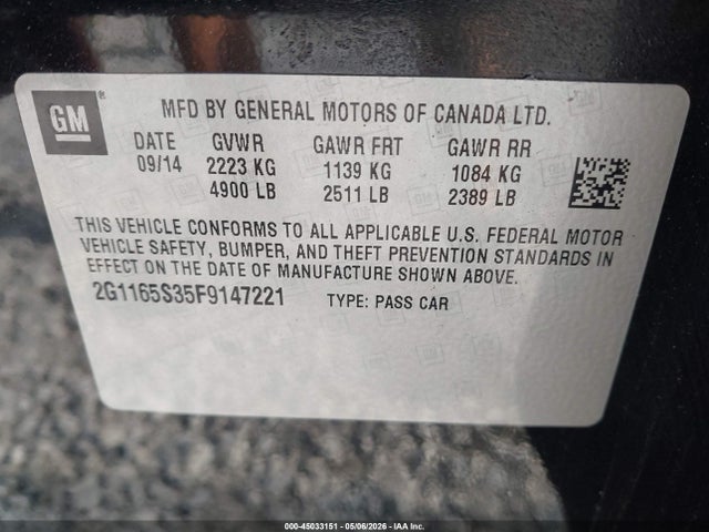 Chevrolet Impala 2lz