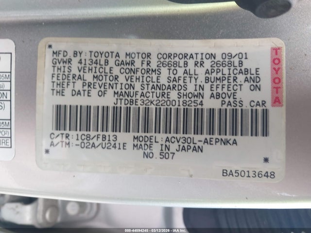 Toyota Camry Le