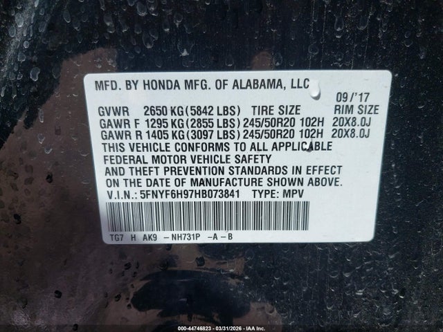 Honda Pilot Touring
