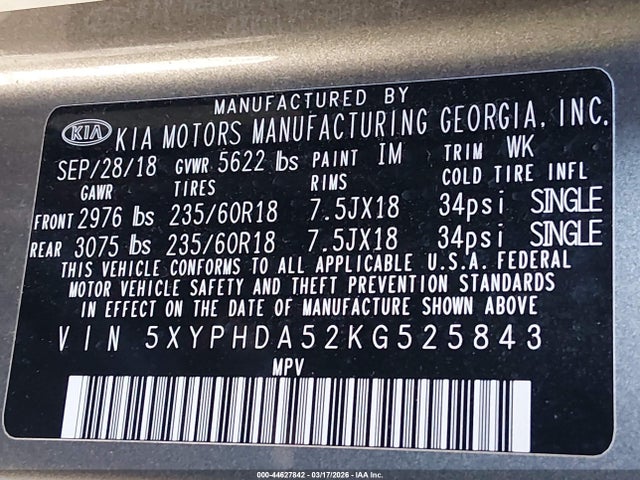 Kia Sorento 3.3l Ex