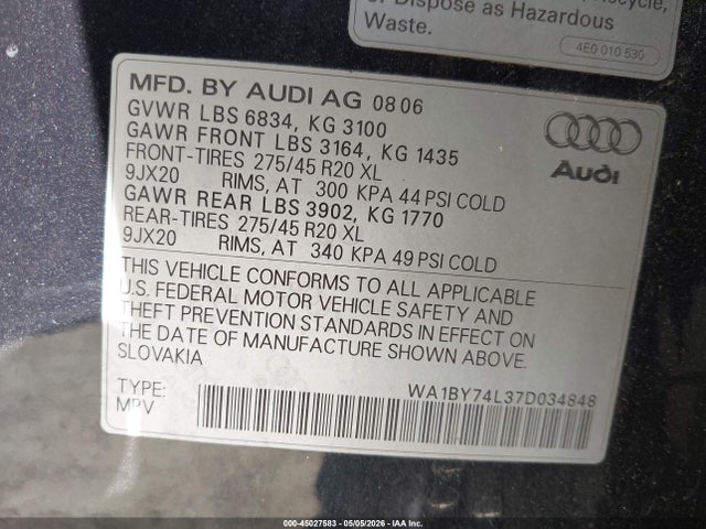 Audi Q7 3.6 Premium
