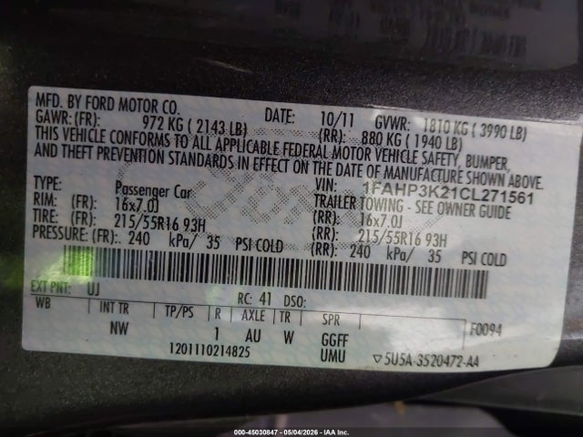 Ford Focus Se