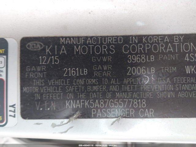 Kia Forte Lx