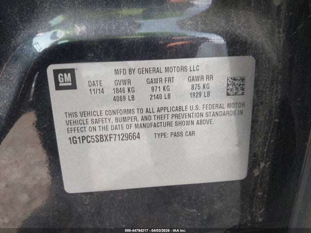 Chevrolet Cruze 1lt Auto