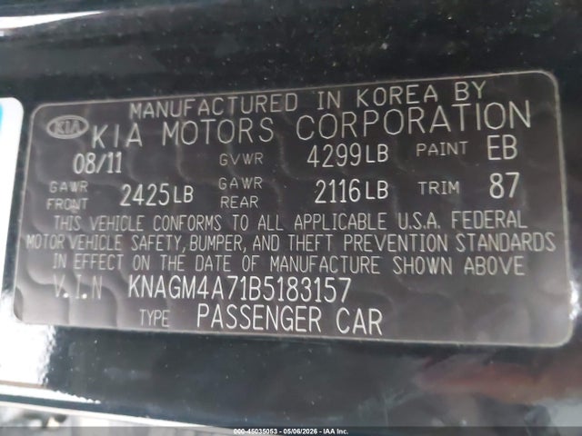 Kia Optima Lx
