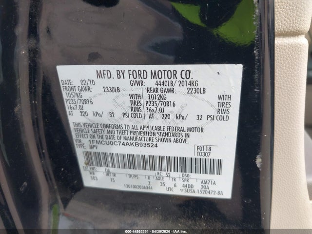 Ford Escape Xls