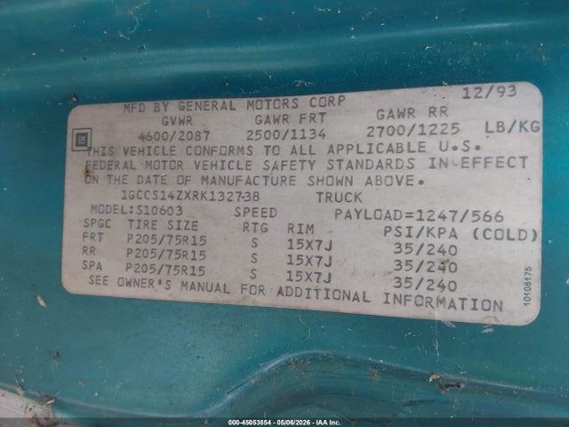 Chevrolet S Truck S10