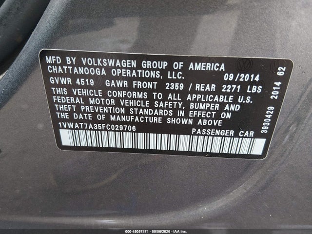 Volkswagen Passat 1.8t Wolfsburg Edition