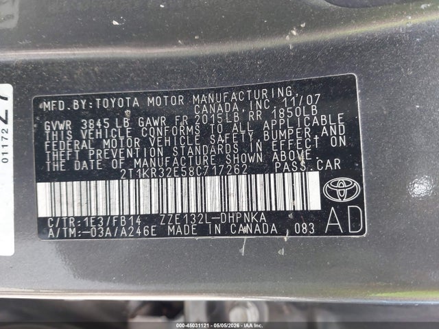Toyota Matrix Xr