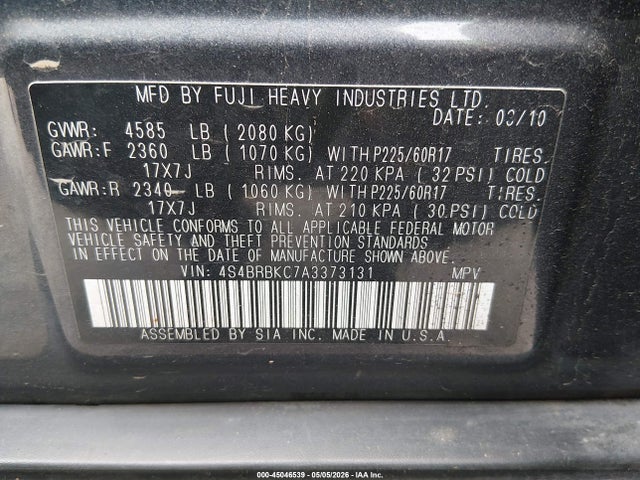 Subaru Outback 2.5i Limited