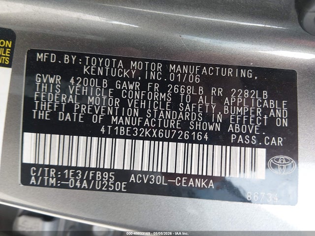 Toyota Camry Le