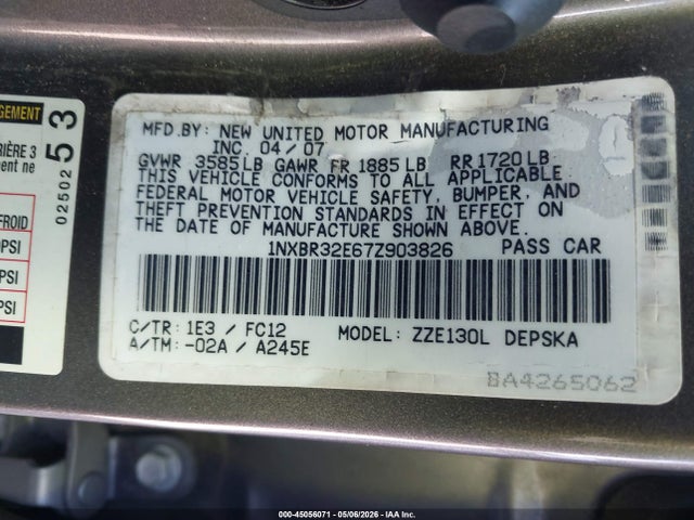 Toyota Corolla S