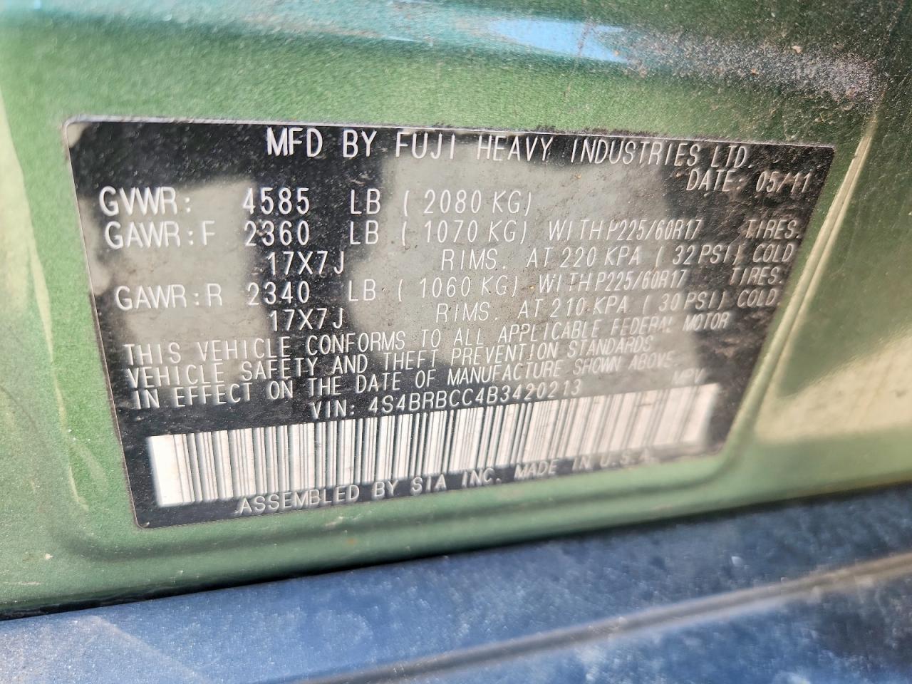 Subaru Outback 2.5i Premium