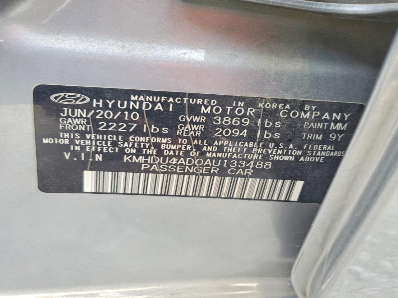 Hyundai ELANTRA Blue