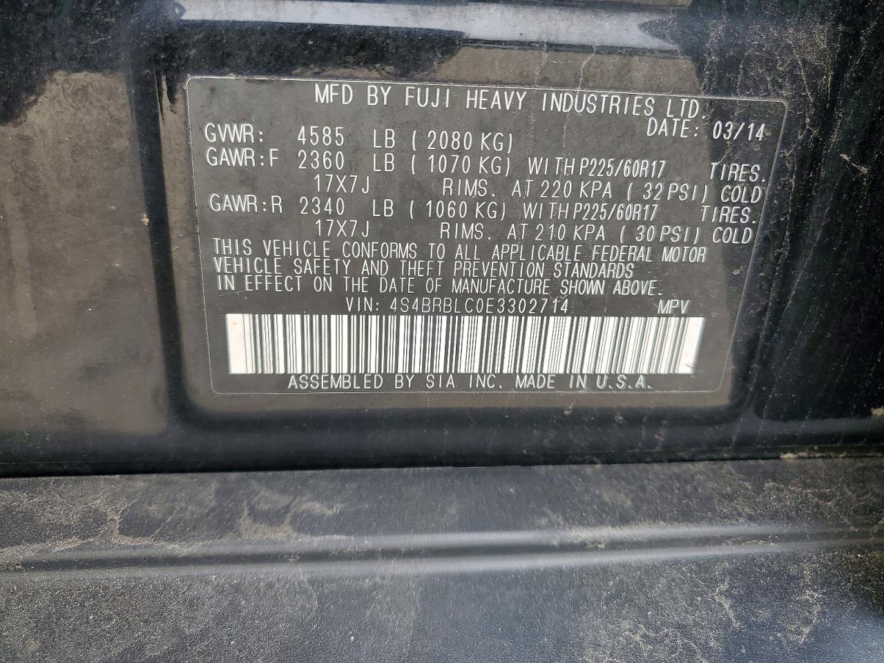 Subaru Outback 2.5i Limited