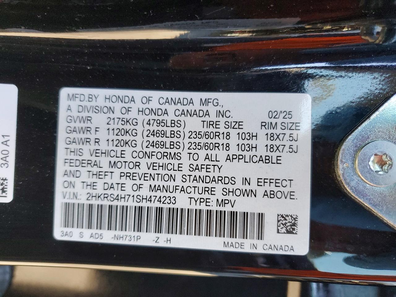 Honda Crv Exl