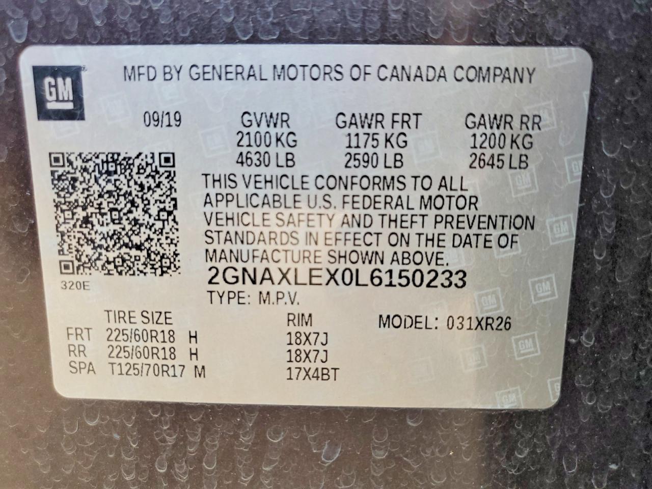 Chevrolet Equinox Lt