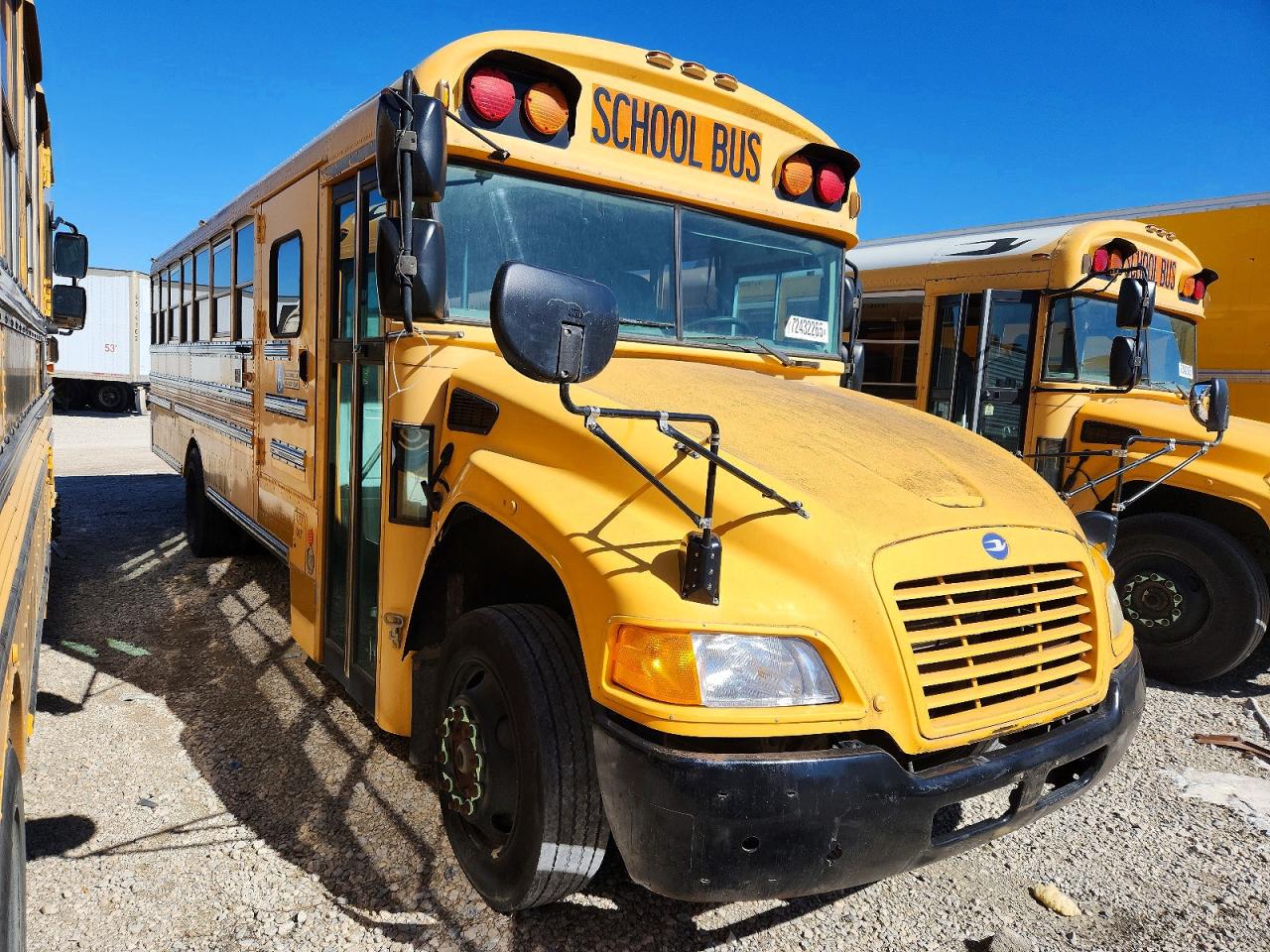 Salvage Bluebird School Bus Image