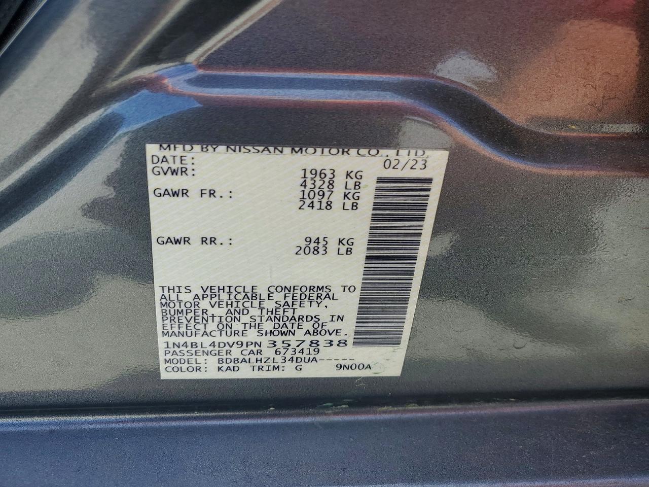 Nissan Altima Sv