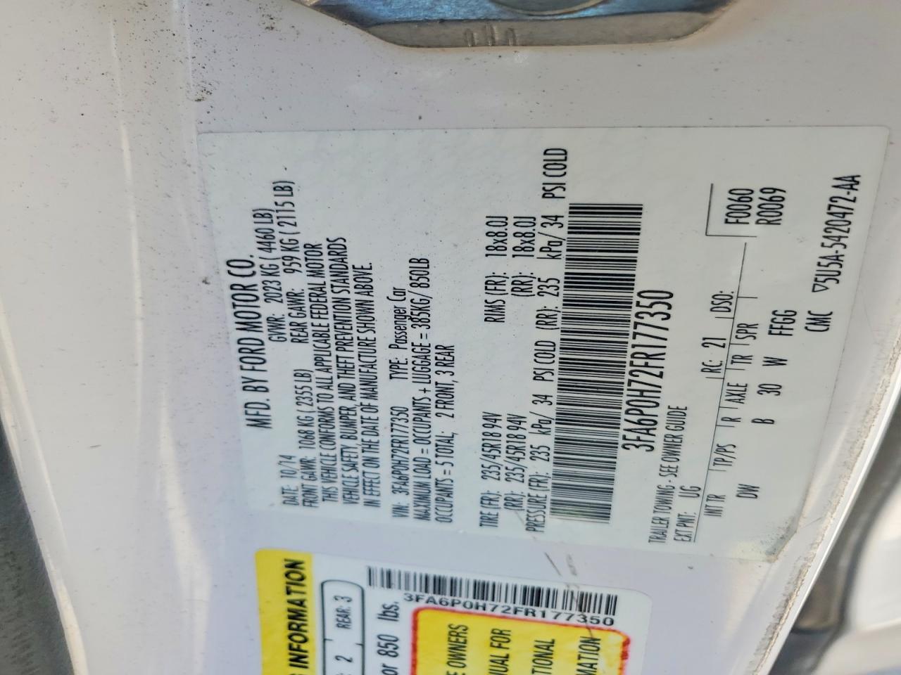 Ford Fusion Se