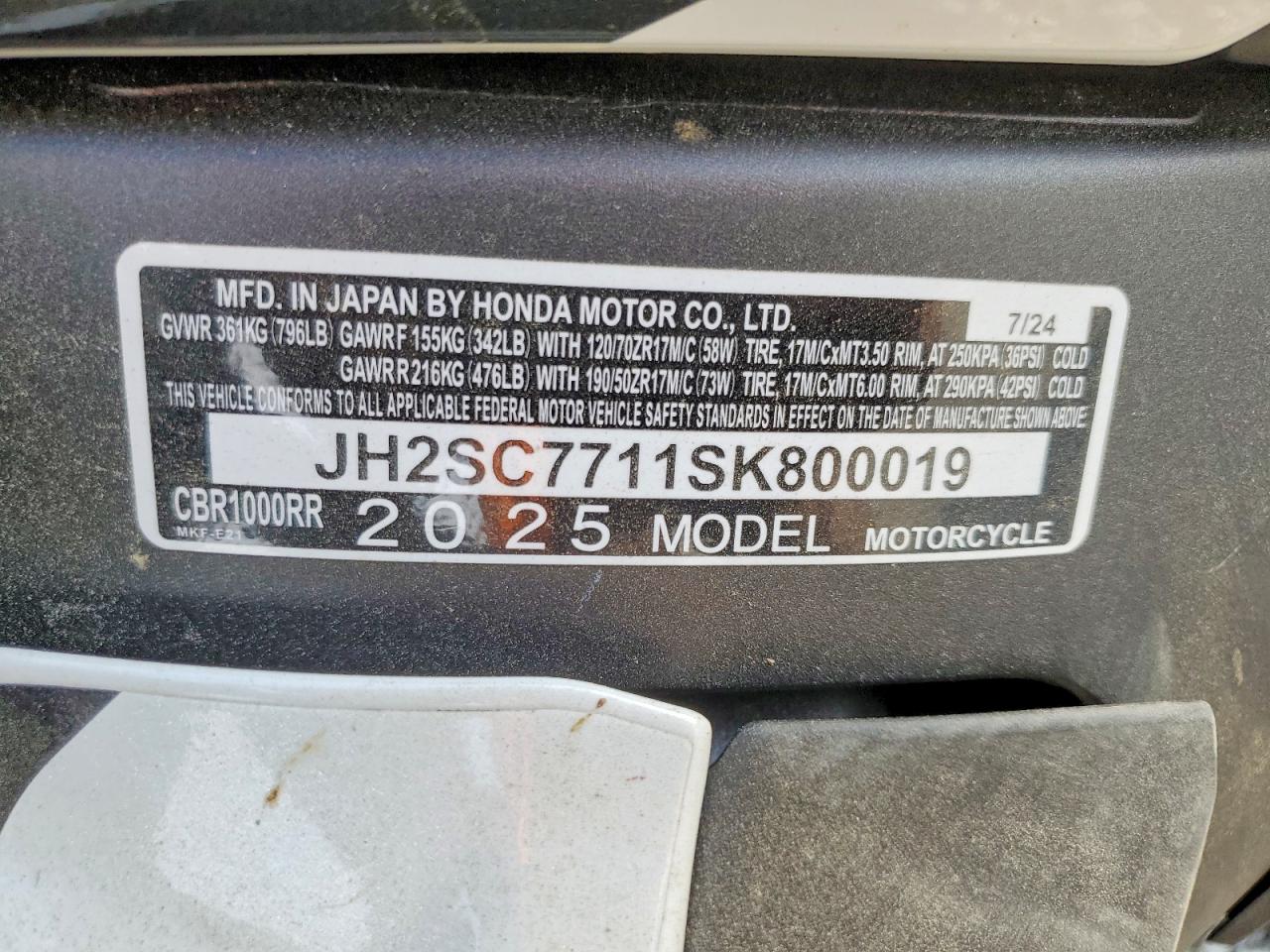 Honda Cbr Cycle Rr