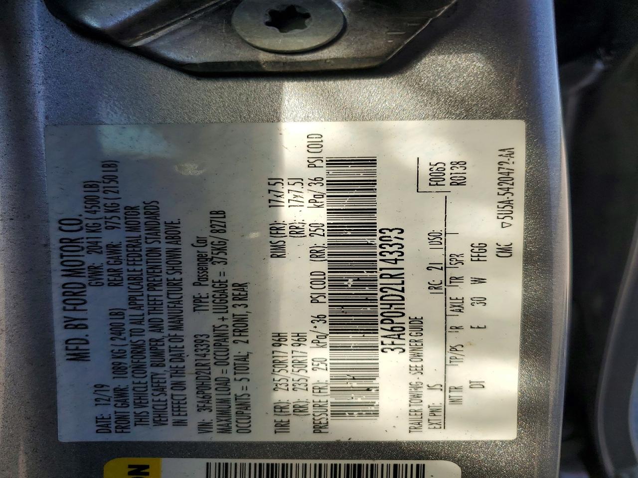 Ford Fusion Se