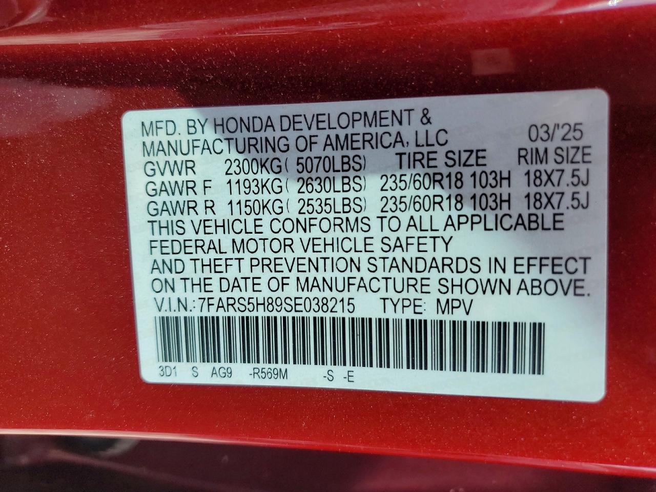 Honda Crv Awd