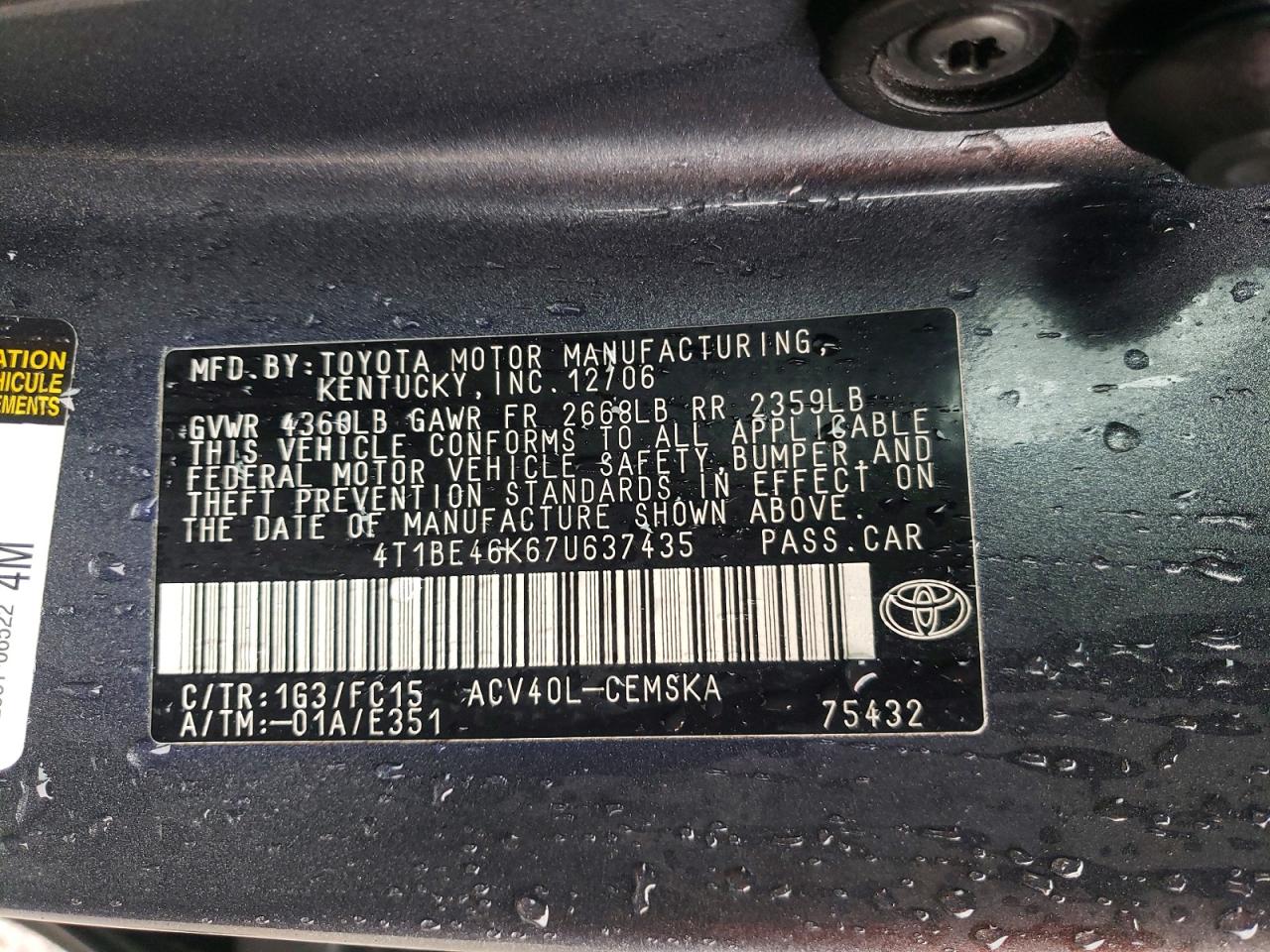 Toyota Camry Ce
