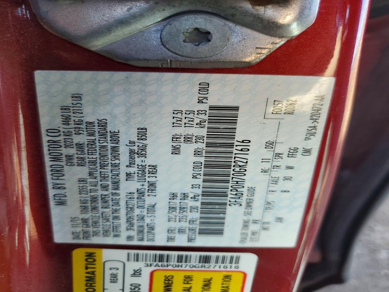 Ford Fusion Se