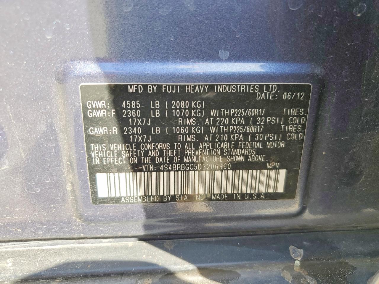 Subaru Outback 2.5i Premium
