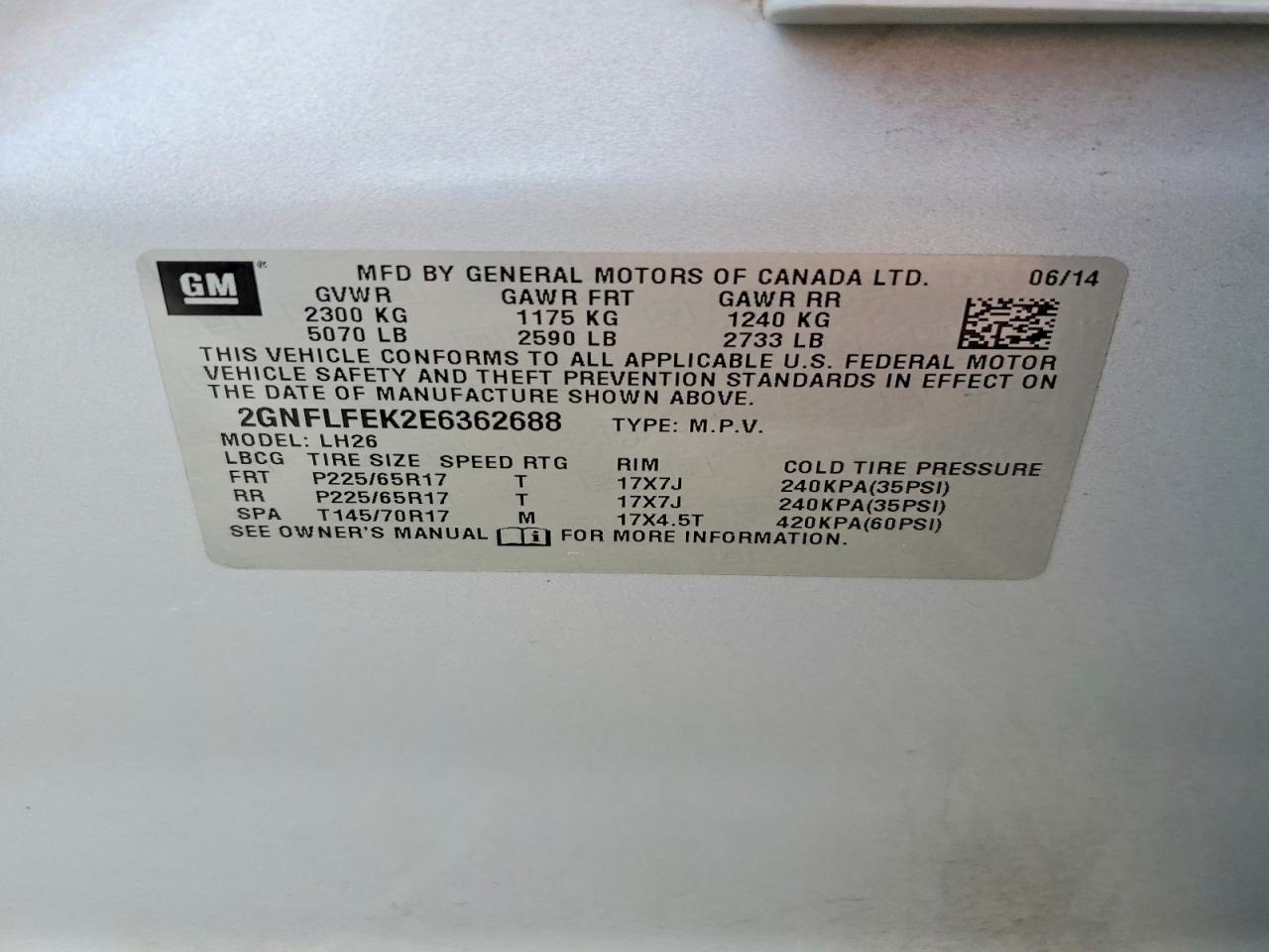 Chevrolet Equinox Lt